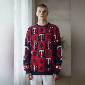 Minnesota Twins Men's Size 2XL Ugly Christmas Sweater MLB Baseball Team